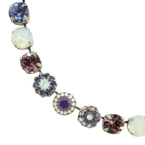 Mariana Handmade Swarovski Crystal Silver Necklace 3084 1062 Purple Rain Amethyst - ILoveThatGift