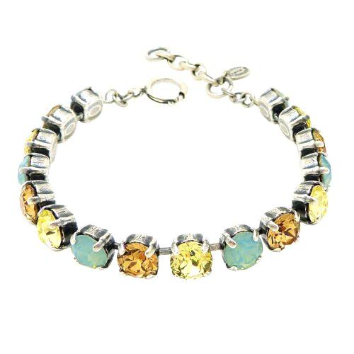 La Vie Parisienne Swarovski Crystal Silver Bracelet Pacific Opal Topaz 1652B - ILoveThatGift