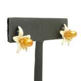 Orange Blossom Flower Earrings by Michael Michaud Nature Silver Seasons - ILoveThatGift