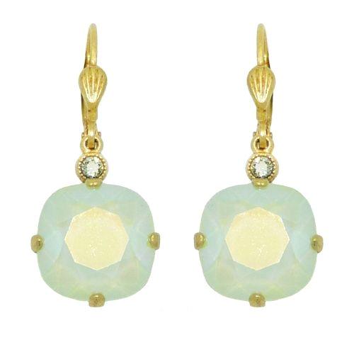 La Vie Parisienne Earrings Swarovski Crystal Popesco Mint Green 6556G LIMITED ED - ILoveThatGift
