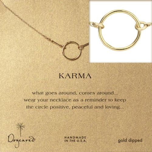 Dogeared Original Gold Dipped Karma Necklace 16" - ILoveThatGift