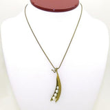 Peas in a Pod Green MIchael Michaud Necklace One Two Three Four Five - ILoveThatGift