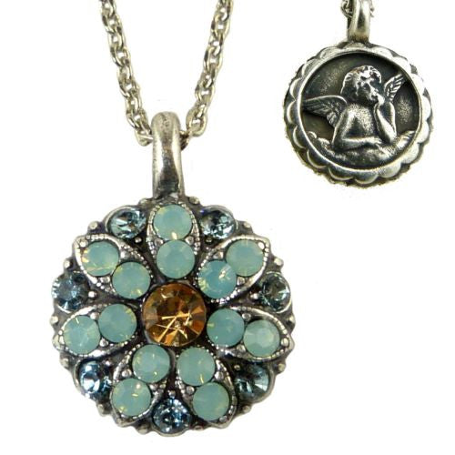 Mariana Guardian Angel Crystal Pendant Necklace 812 Citrine Opal - ILoveThatGift