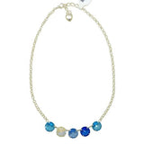 Handmade 5 Swarovski Crystal Pendant Gem Necklace Sky Blue - ILoveThatGift