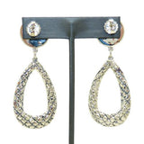 Simon Sebbag Sterling Silver Large Crocodile Pierced Button Top Teardrop Earring - ILoveThatGift