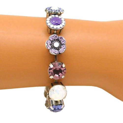 Mariana Handmade Swarovski Silver Bracelet 4084 1062 Purple Rain Amethyst Violet - ILoveThatGift