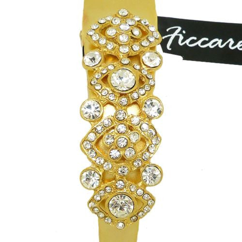 Ficcare Maximas Victorian Design Swarovski Crystal Hair Clip Handmade Gold - ILoveThatGift