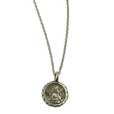 Mariana Guardian Angel Crystal Pendant Silver Necklace 3301 Pink Orange - ILoveThatGift