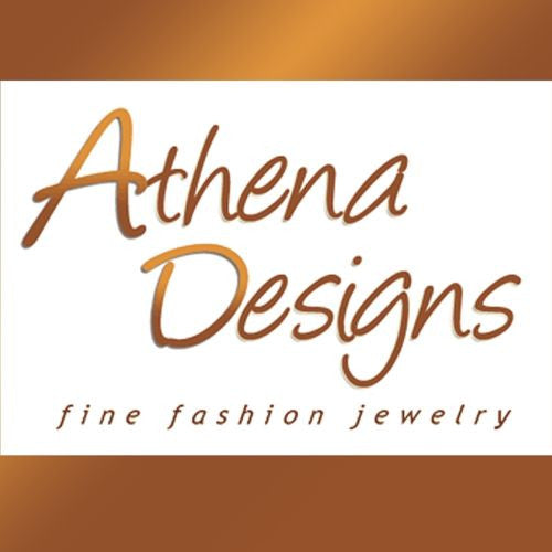 Small Square Pendant Sterling Silver and CZ Crystal Necklace by Athena Designs - ILoveThatGift