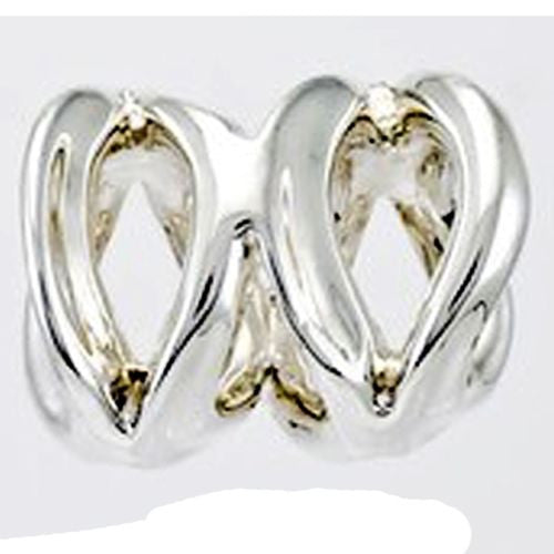 Simon Sebbag Sterling XOs Silver Slide Bead 131 for Leather Necklace Hugs Kisses - ILoveThatGift