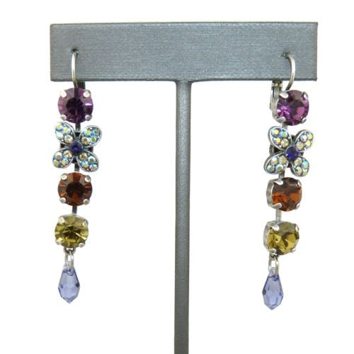 Mariana Handmade Swarovski Silver Drop Earrings 1068 1030 Topaz Amethyst Crystal - ILoveThatGift