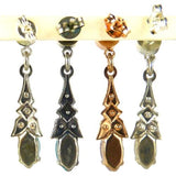 Amaro P265 Post Earrings Dangle Swarovski Crystals on Rose Gold or Silver - ILoveThatGift