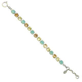 La Vie Parisienne Swarovski Crystal Silver Bracelet Pacific Opal Topaz 1652B - ILoveThatGift
