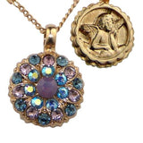 Mariana Guardian Angel Crystal Pendant Rose Gold Necklace 1312 Rose Water Opal B - ILoveThatGift