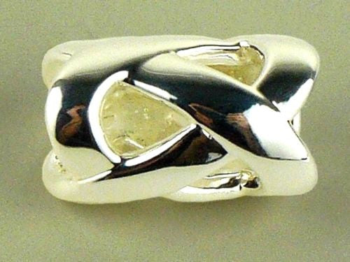Simon Sebbag Woven Sterling Silver Slide Bead 228 for Leather Necklace - ILoveThatGift