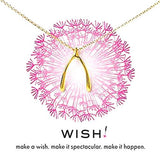 Dogeared Big Wishbone Necklace 18" Gold Dipped - ILoveThatGift