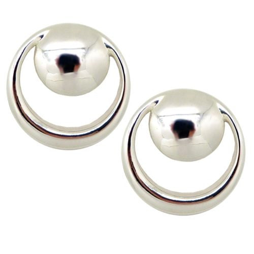 Simon Sebbag Sterling Silver Smooth Double Circle Post Earring E2866 - ILoveThatGift