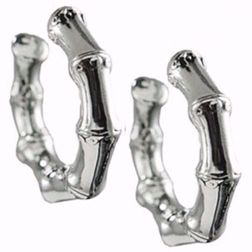 Simon Sebbag Sterling Silver 925 Bamboo Hoop Earring E2356 - ILoveThatGift