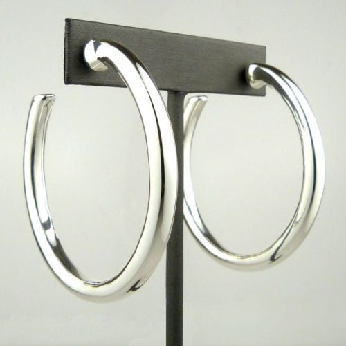 Simon Sebbag Sterling Silver 2.25 " Round Hoop Earring E2820 - ILoveThatGift
