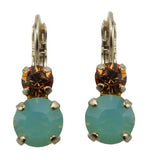 Mariana Handmade Swarovski Crystal Earrings 1190 1317 Topaz  Pacific Opal - ILoveThatGift