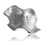 Charles Garnier Allegra Sterling Silver Small Ruffle Ring Size 7