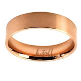 B.Tiff Stainless Steel Band Ring Silver Gold Rose Black Stack with others - ILoveThatGift