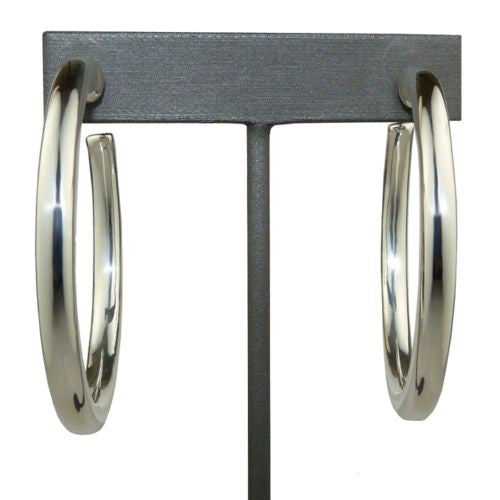 Simon Sebbag Sterling Silver 2.25 " Round Hoop Earring E2820 - ILoveThatGift