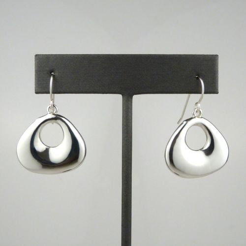 Simon Sebbag Sterling Silver Smooth Rounded Triangle Open Earrings E237 - ILoveThatGift