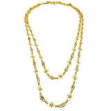 La Vie Parisienne Gold Convertible Clear Crystal Ball Chain Necklace 1531G Popesco - ILoveThatGift