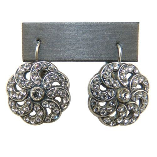 Mariana Handmade Swarovski Crystal Swirl Earrings 1083/2 001001 Clear Crystal - ILoveThatGift