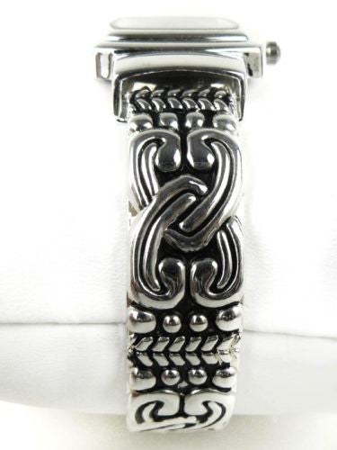 New Brighton Bay Geneva Silver 5225 Cuff Watch Bracelet - ILoveThatGift