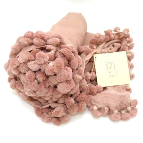 Matta NY Dupatta Shawl Scarf Mauve Large 100 x 200 cm - ILoveThatGift