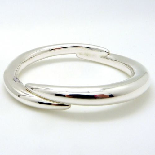 Simon Sebbag Swirl Sterling Silver 925 Bracelet B1336 Overlapping Bangle - ILoveThatGift