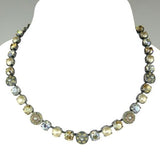 Mariana Handmade Swarovski Necklace Handmade 3044/1 3911 Clear Topaz Opal Pearl - ILoveThatGift