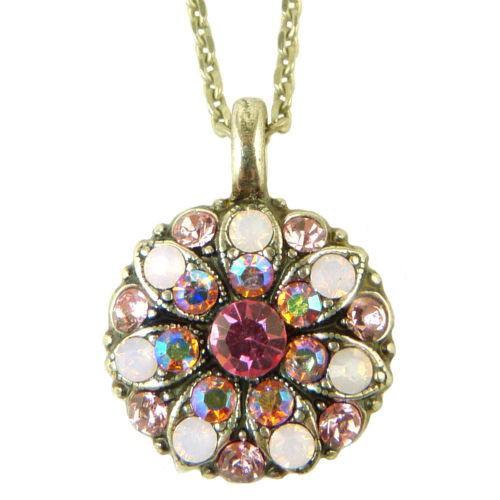 Mariana Guardian Angel Crystal Pendant Necklace 2230 Fuschia Opal Crystal - ILoveThatGift