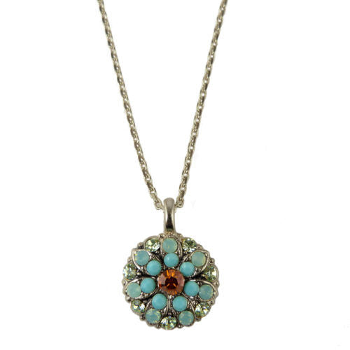 Mariana Guardian Angel Crystal Pendant Necklace 1317 Opal Silver - ILoveThatGift