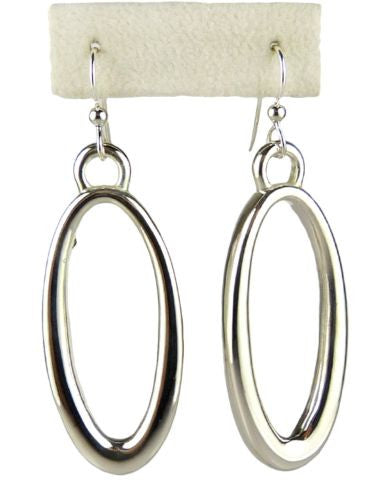 Simon Sebbag Sterling Silver Elongated Open Oval Earrings E2718 - ILoveThatGift