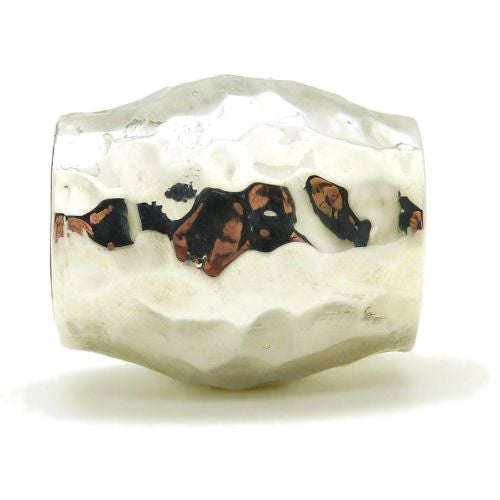 Simon Sebbag Sterling Silver 925 Hammered Slide Bead 316 for Leather Necklace - ILoveThatGift