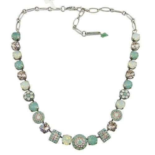 Mariana Handmade Swarovski Necklace 3161 23439 Clear Peach Opal Pearl Seaside - ILoveThatGift