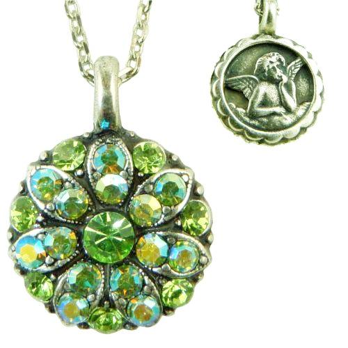 Mariana Guardian Angel Crystal Pendant Necklace 214AB Crystal Vitrail Medium - ILoveThatGift