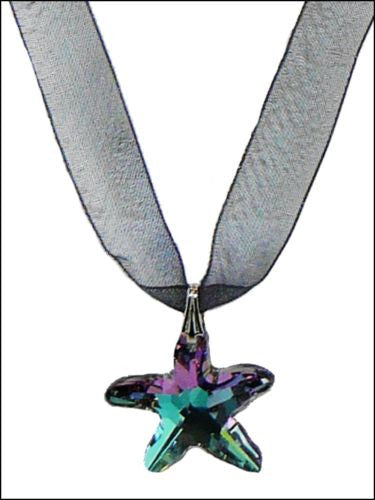 Kristine Palm Beach Swarovski Blue Crystal AB Star Necklace - ILoveThatGift