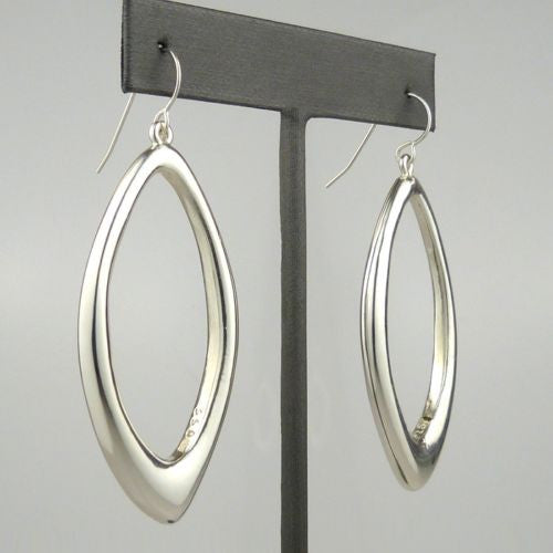 Simon Sebbag Sterling Silver  Elongated Hoop Earring E2827 - ILoveThatGift