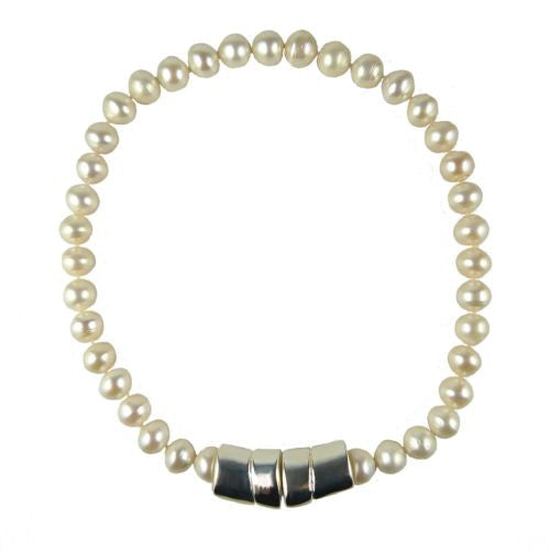 Simon Sebbag Sterling Silver Pearl Beads Magnetic Clasp Necklace 18.5 inches NB630PP - ILoveThatGift