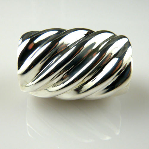 Simon Sebbag Ridged Sterling Silver Slide Bead 204 for Leather Necklace - ILoveThatGift