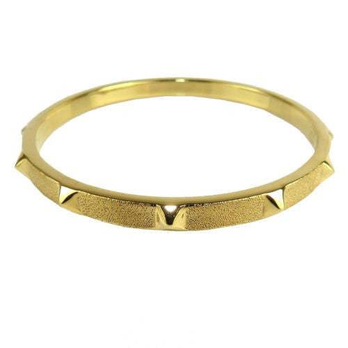 Charles Garnier Jewel Rock Spike Bangle Yellow Gold Over Sterling Silver - ILoveThatGift