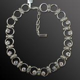 Mariana Handmade Clear Swarovski Crystal Silver Circle Necklace 3081 001001 - ILoveThatGift