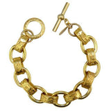 La Vie Parisienne Gold Chain Link Bracelet 1714G Popesco - ILoveThatGift