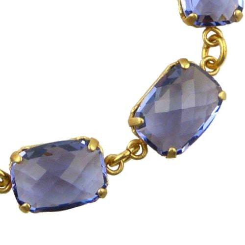 La Vie Parisienne Earrings Swarovski Crystal Dangle Popesco 6560G Tanzanite Purp - ILoveThatGift