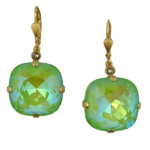 La Vie Parisienne Gold Ultra Lime Earrings 6544G Catherine Popesco - ILoveThatGift