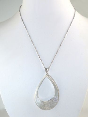 Charles Garnier Barbara Sterling Silver Twisted Oval Necklace - ILoveThatGift